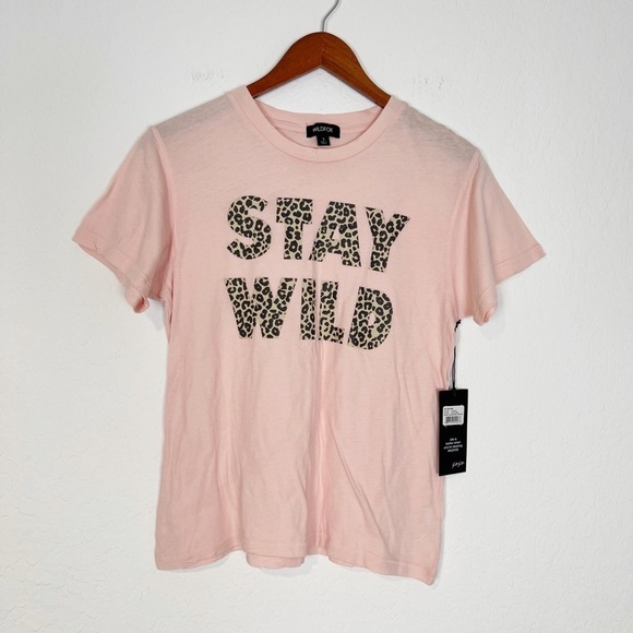 Wildfox Stay Wild Animal Print Graphic Tee - Picture 4 of 8